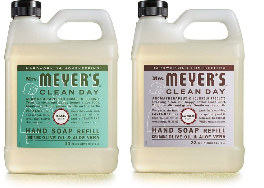 MRS. MEYER'S CLEAN DAY Liquid Hand Soap Refill, Cruelty Free and Biodegradable Formula, Lavender Scent, 33 Fl Oz (Pack of 1) - 7DAY'S