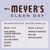 MRS. MEYER'S CLEAN DAY Liquid Hand Soap Refill, Cruelty Free and Biodegradable Formula, Lavender Scent, 33 Fl Oz (Pack of 1) - 7DAY'S