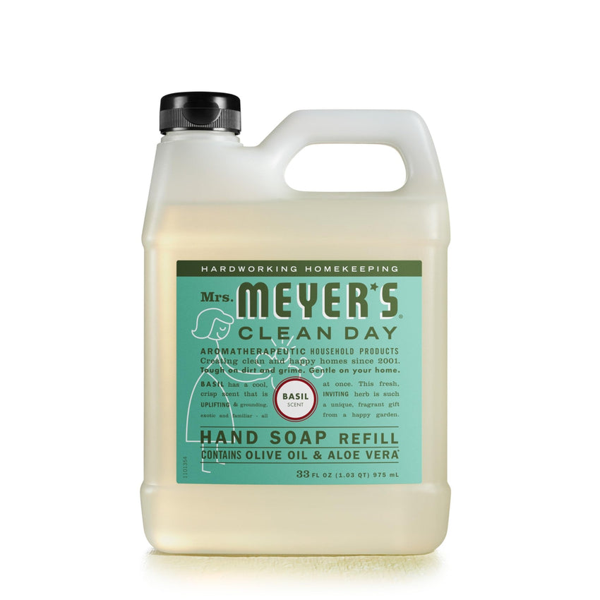 MRS. MEYER'S CLEAN DAY Liquid Hand Soap Refill, Cruelty Free and Biodegradable Formula, Lavender Scent, 33 Fl Oz (Pack of 1) - 7DAY'S