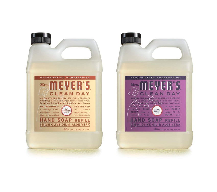 MRS. MEYER'S CLEAN DAY Liquid Hand Soap Refill, Cruelty Free and Biodegradable Formula, Lavender Scent, 33 Fl Oz (Pack of 1) - 7DAY'S