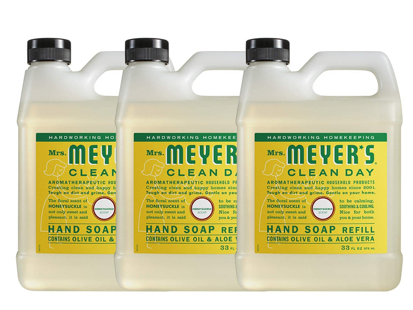 MRS. MEYER'S CLEAN DAY Liquid Hand Soap Refill, Cruelty Free and Biodegradable Formula, Lavender Scent, 33 Fl Oz (Pack of 1) - 7DAY'S