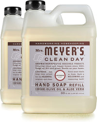 MRS. MEYER'S CLEAN DAY Liquid Hand Soap Refill, Cruelty Free and Biodegradable Formula, Lavender Scent, 33 Fl Oz (Pack of 1) - 7DAY'S