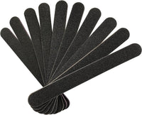 Nail File 10 PCS Professional Double Sided 100/180 Grit Nail Files Emery Board Black Manicure Pedicure Tool and Nail Buffering Files - 7DAY'S