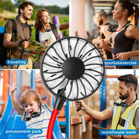 Neck Fan Portable Rechargeable: Personal Cooling Wearable Fan Around your Neck that Blow Cold Air for Men Women - Usb Should Fan Battery Operated for Travel and Outdoor Sports - 7DAY'S