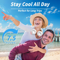Neck Fan Portable Rechargeable: Personal Cooling Wearable Fan Around your Neck that Blow Cold Air for Men Women - Usb Should Fan Battery Operated for Travel and Outdoor Sports - 7DAY'S