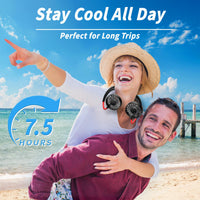 Neck Fan Portable Rechargeable: Personal Cooling Wearable Fan Around your Neck that Blow Cold Air for Men Women - Usb Should Fan Battery Operated for Travel and Outdoor Sports - 7DAY'S