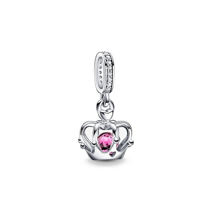 New 2023 Fashion Pink Pansy Flower Pendant Bead 925 Sterling Silver Plated Fit Necklace Keychain Charm DIY Jewelry Bracelet - 7DAY'S