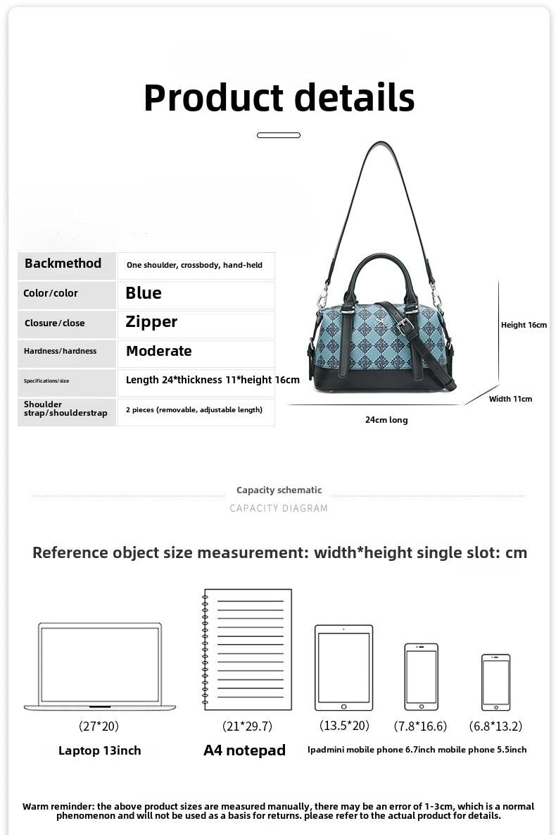 New Blue Square Pillow Bag Hundreds of exquisite models handbag small bag hot models women's bags - 7DAY'S