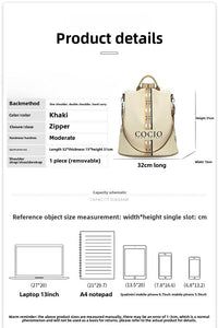 New Colorful Beige Shoulder Bag Simple Hundred models Women's Travel Backpack Cross - border Hot models Women's Bags - 7DAY'S