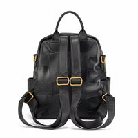 New lychee pattern splicing shoulder bag fashion simple versatile backpack multifunctional travel bag cross - border models - 7DAY'S