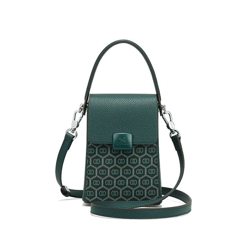 New peacock green cell phone bag simple versatile paragraph small bag cross - border hot models new women's bags - 7DAY'S