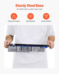 Newly Upgraded! Portable Socket Organizer Set 2PCS 160 Clips Steel Socket Tray Metric/SAE - 7DAY'S