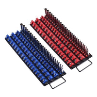 Newly Upgraded! Portable Socket Organizer Set 2PCS 160 Clips Steel Socket Tray Metric/SAE - 7DAY'S