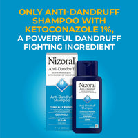 Nizoral Anti - Dandruff Shampoo with 1% Ketoconazole, Fresh Scent, 7 Fl Oz - 7DAY'S