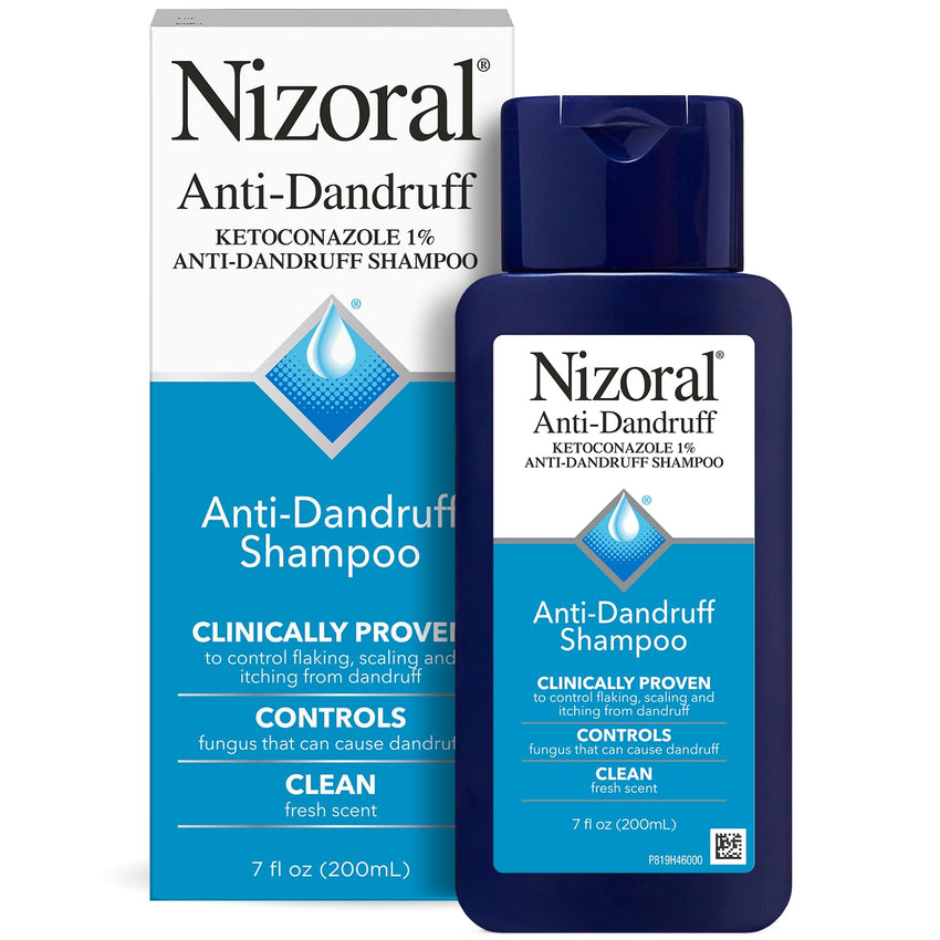 Nizoral Anti - Dandruff Shampoo with 1% Ketoconazole, Fresh Scent, 7 Fl Oz - 7DAY'S