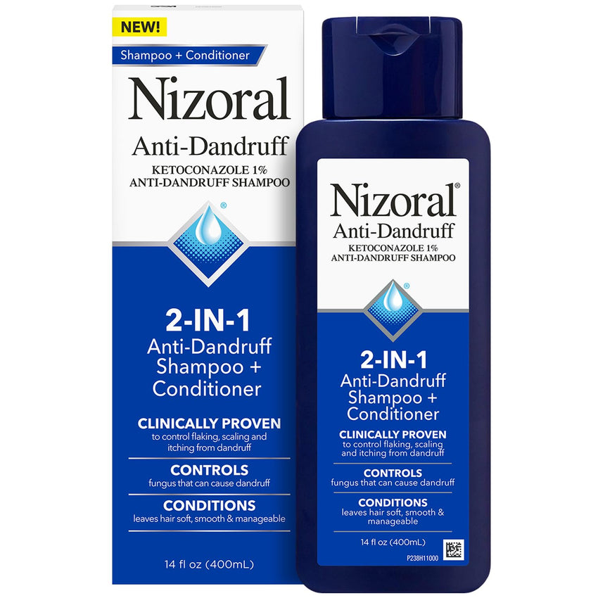 Nizoral Anti - Dandruff Shampoo with 1% Ketoconazole, Fresh Scent, 7 Fl Oz - 7DAY'S