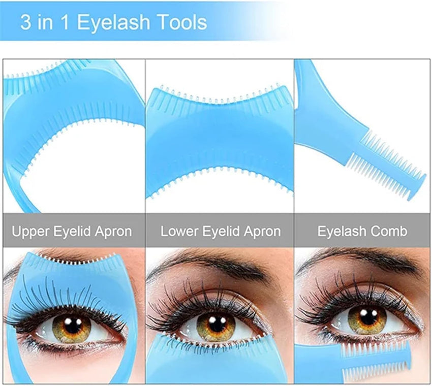 Nyovia - Nyovia Eyelash,Blosaecwrd MascaraShield Applicator Guard,Eye Lash Shield for Applying Mascara,3 in 1 Mascara Shield Applicator Guard Eyelash,3in1 Eyelashes Tools - 7DAY'S