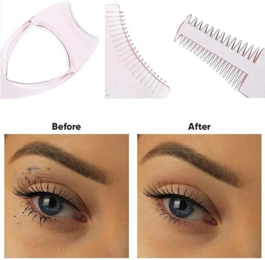 Nyovia - Nyovia Eyelash,Blosaecwrd MascaraShield Applicator Guard,Eye Lash Shield for Applying Mascara,3 in 1 Mascara Shield Applicator Guard Eyelash,3in1 Eyelashes Tools - 7DAY'S