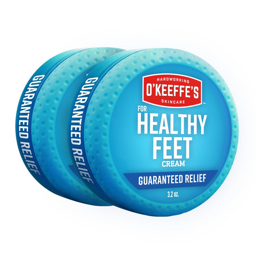 O'Keeffe's for Healthy Feet Foot Cream - 3.2 oz Jar (1 Pack) - Guaranteed Relief for Extremely Cracked, Dry Feet, Repairing Skincare, Instantly Boosts and Retains Moisture Levels - 7DAY'S