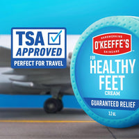 O'Keeffe's for Healthy Feet Foot Cream - 3.2 oz Jar (1 Pack) - Guaranteed Relief for Extremely Cracked, Dry Feet, Repairing Skincare, Instantly Boosts and Retains Moisture Levels - 7DAY'S