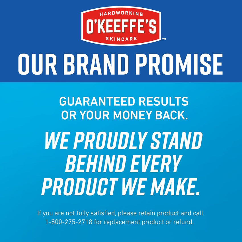 O'Keeffe's for Healthy Feet Foot Cream - 3.2 oz Jar (1 Pack) - Guaranteed Relief for Extremely Cracked, Dry Feet, Repairing Skincare, Instantly Boosts and Retains Moisture Levels - 7DAY'S