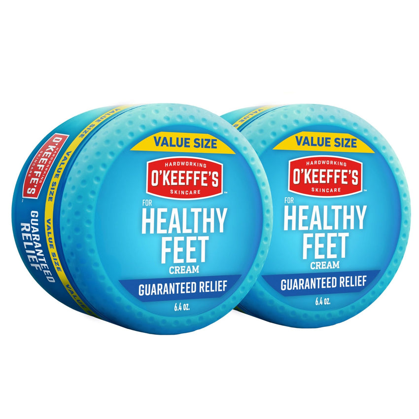O'Keeffe's for Healthy Feet Foot Cream - 3.2 oz Jar (1 Pack) - Guaranteed Relief for Extremely Cracked, Dry Feet, Repairing Skincare, Instantly Boosts and Retains Moisture Levels - 7DAY'S