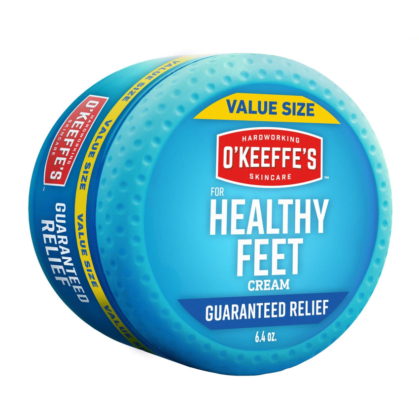 O'Keeffe's for Healthy Feet Foot Cream - 3.2 oz Jar (1 Pack) - Guaranteed Relief for Extremely Cracked, Dry Feet, Repairing Skincare, Instantly Boosts and Retains Moisture Levels - 7DAY'S