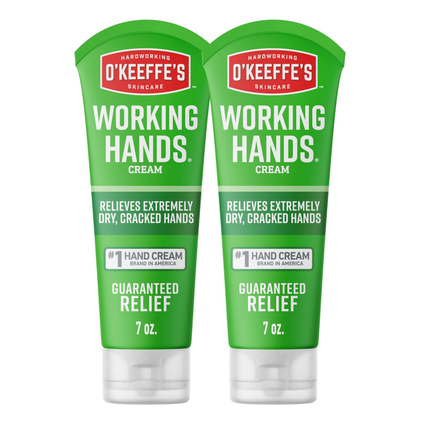 O'Keeffe's Working Hands Hand Cream for Extreme Dryness - 3 oz Tube (2 Pack) - Repairing Skincare for Cracked, Dry Hands - 7DAY'S