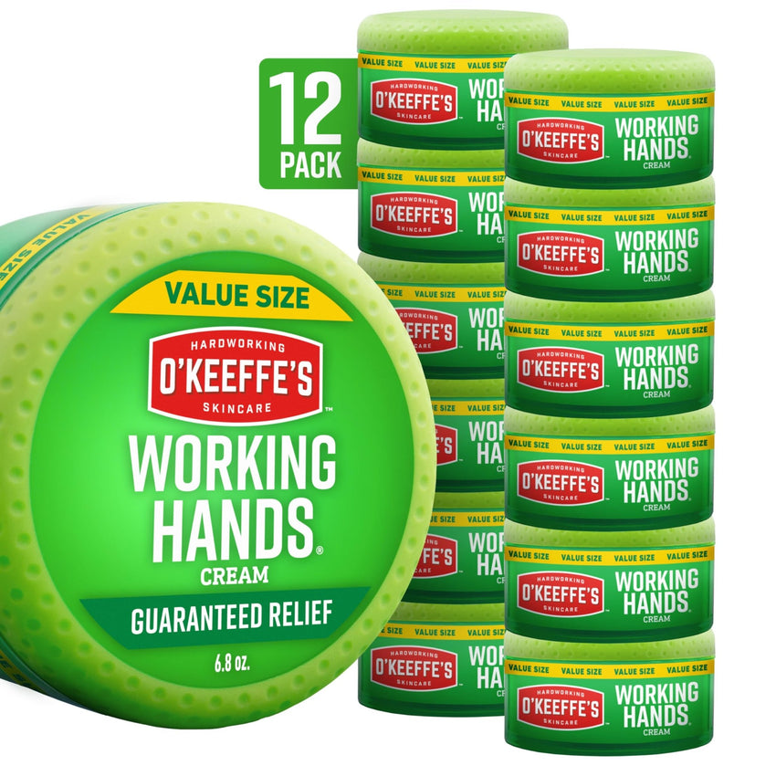 O'Keeffe's Working Hands Hand Cream for Extreme Dryness - 3.4 oz Jar (1 Pack) - Repairing Skincare for Cracked, Dry Hands - 7DAY'S