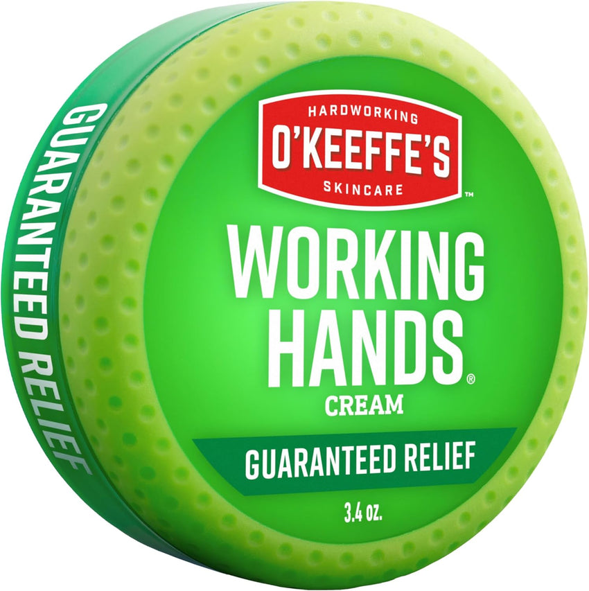 O'Keeffe's Working Hands Hand Cream for Extreme Dryness - 3.4 oz Jar (1 Pack) - Repairing Skincare for Cracked, Dry Hands - 7DAY'S
