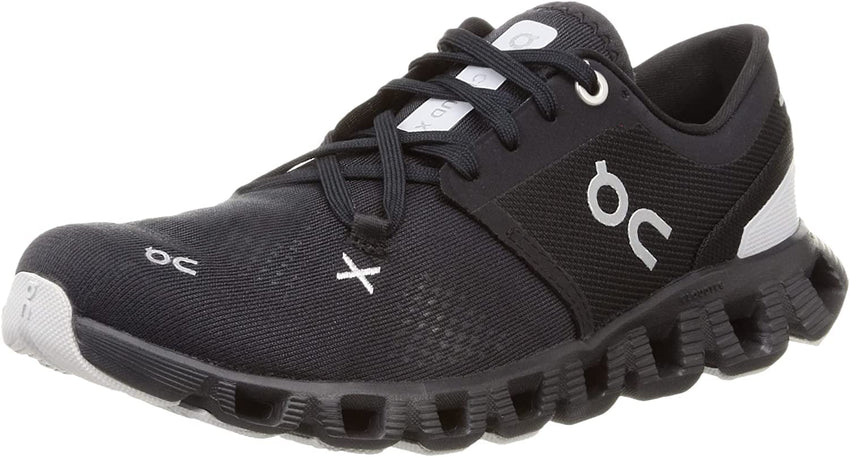 On Women's Cloud X 3 Sneakers, White/Black, 9 Medium US - 7DAY'S