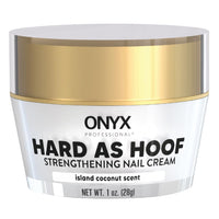 Onyx Professional Hard as Hoof Nail Strengthening Cream with Coconut Scent, Nail Growth & Conditioning Cuticle Cream Stops Splits, Chips, Cracks & Strengthens Nails, 1 oz - 7DAY'S