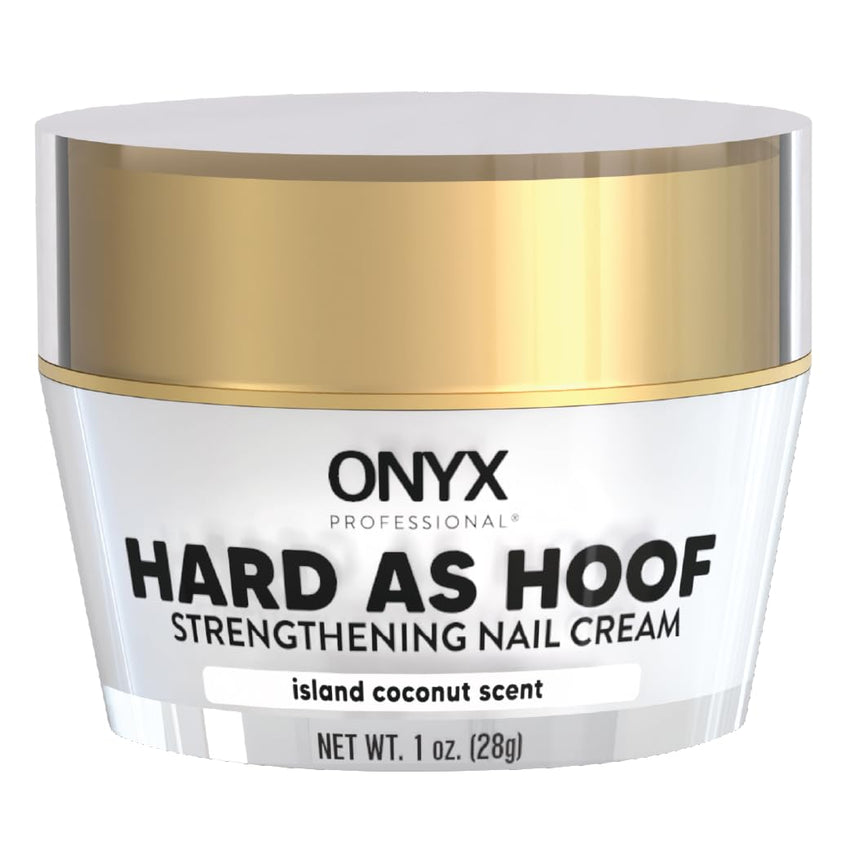 Onyx Professional Hard as Hoof Nail Strengthening Cream with Coconut Scent, Nail Growth & Conditioning Cuticle Cream Stops Splits, Chips, Cracks & Strengthens Nails, 1 oz - 7DAY'S