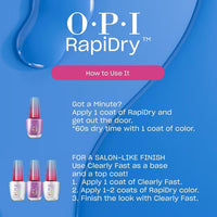 OPI RapiDry Quick Dry Nail Polish Colors | Opaque, Crème, Shimmer Shades with Clear Protective Base & Shine - Boosting Top Coat | Vegan, Smudge Proof, and Fast Drying in 60 Seconds - 7DAY'S