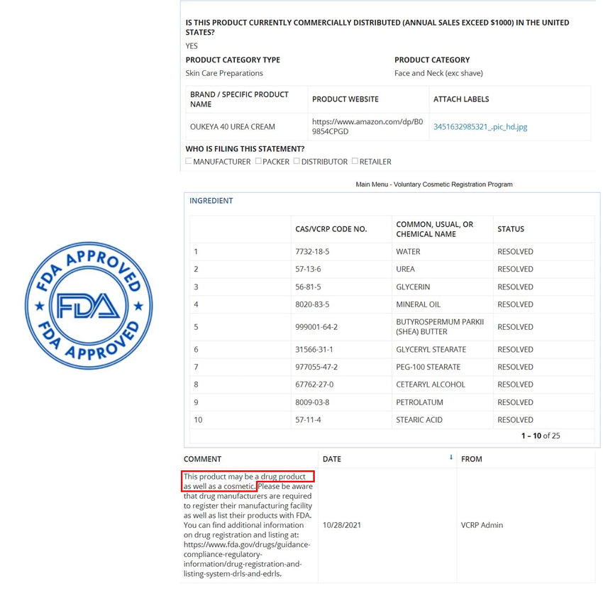 OUKEYA Urea Cream 40 Percent,Foot & Hand Cream for Dry Cracked,Urea Lotion for Feet Maximum Strength - 7DAY'S