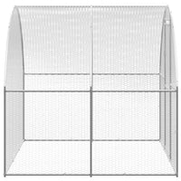 Outdoor Chicken Coop 9.8'x13.1'x6.6' Galvanized Steel - 7DAY'S