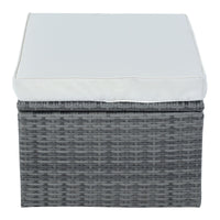 Outdoor Patio Furniture Set Daybed Sunbed with Retractable Canopy Conversation Set Wicker Furniture Sofa Set - 7DAY'S