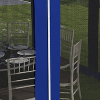 Outsunny 11 x 11 Pop - Up Canopy Gazebo Outdoor Patio Event Tent with Zipper Netting,Carry Bag, UV Protection for Backyard & Garden, Blue - 7DAY'S