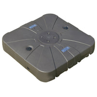 Outsunny Cantilever Umbrella Base with Wheels 330 lbs Sand 286 lbs Water Heavy Duty Coffee - 7DAY'S