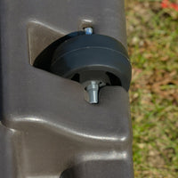 Outsunny Cantilever Umbrella Base with Wheels 330 lbs Sand 286 lbs Water Heavy Duty Coffee - 7DAY'S