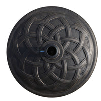 Outsunny Round Bronze Resin 22" 42 lbs Umbrella Base, Decorative Pattern, Fits Φ1.5", Φ1.89" Poles - Sturdy Parasol Stand for Garden - 7DAY'S