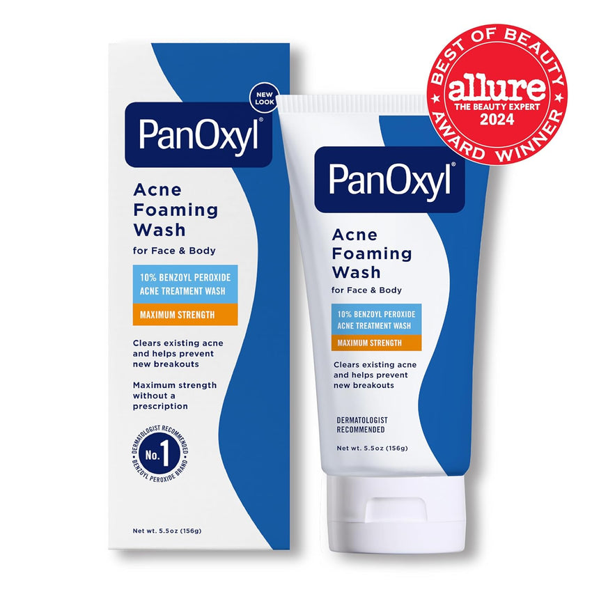 PanOxyl Acne Foaming Wash Benzoyl Peroxide 10% Maximum Strength Antimicrobial, 5.5 Oz - 7DAY'S