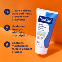 PanOxyl Acne Foaming Wash Benzoyl Peroxide 10% Maximum Strength Antimicrobial, 5.5 Oz - 7DAY'S
