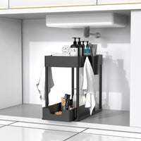 Paquete De 1 Organizador Debajo Del Fregadero, Organizadores De Gabinete De Baño, Cajón Deslizante De 2 Niveles Para Ganchos Para Colgar Tazas, Estante De Almacenamiento Multiusos Para Cocina Y - 7DAY'S