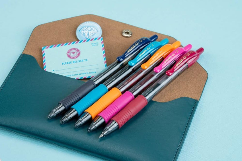 Pilot G2 Premium Gel Roller Pens 0.7, Fine Point Smooth Writing Pens Black, Pack of 12 - 7DAY'S