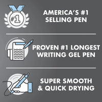 Pilot G2 Premium Gel Roller Pens 0.7, Fine Point Smooth Writing Pens Black, Pack of 12 - 7DAY'S