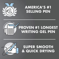 Pilot G2 Premium Gel Roller Pens 0.7, Fine Point Smooth Writing Pens Black, Pack of 12 - 7DAY'S