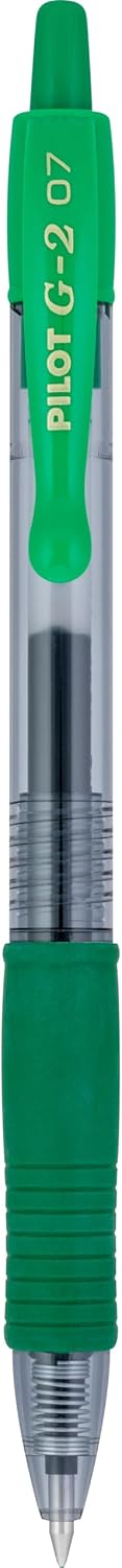 Pilot G2 Premium Gel Roller Pens 0.7, Fine Point Smooth Writing Pens Black, Pack of 12 - 7DAY'S