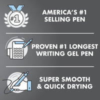 Pilot G2 Premium Gel Roller Pens 0.7, Fine Point Smooth Writing Pens Black, Pack of 12 - 7DAY'S