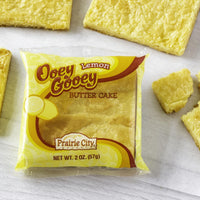 Prairie City Bakery Ooey Gooey Butter Cake Individually Wrapped On The Go Dessert Sweet Treats Perfect For Snacking 2 Ounce Snack Cakes Pack of 10 (Original) - 7DAY'S